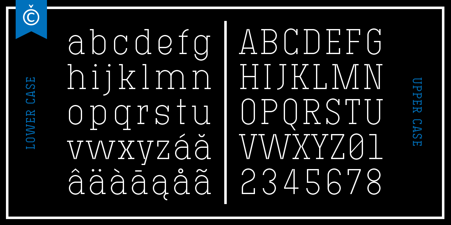 Example font Technik Serif #3