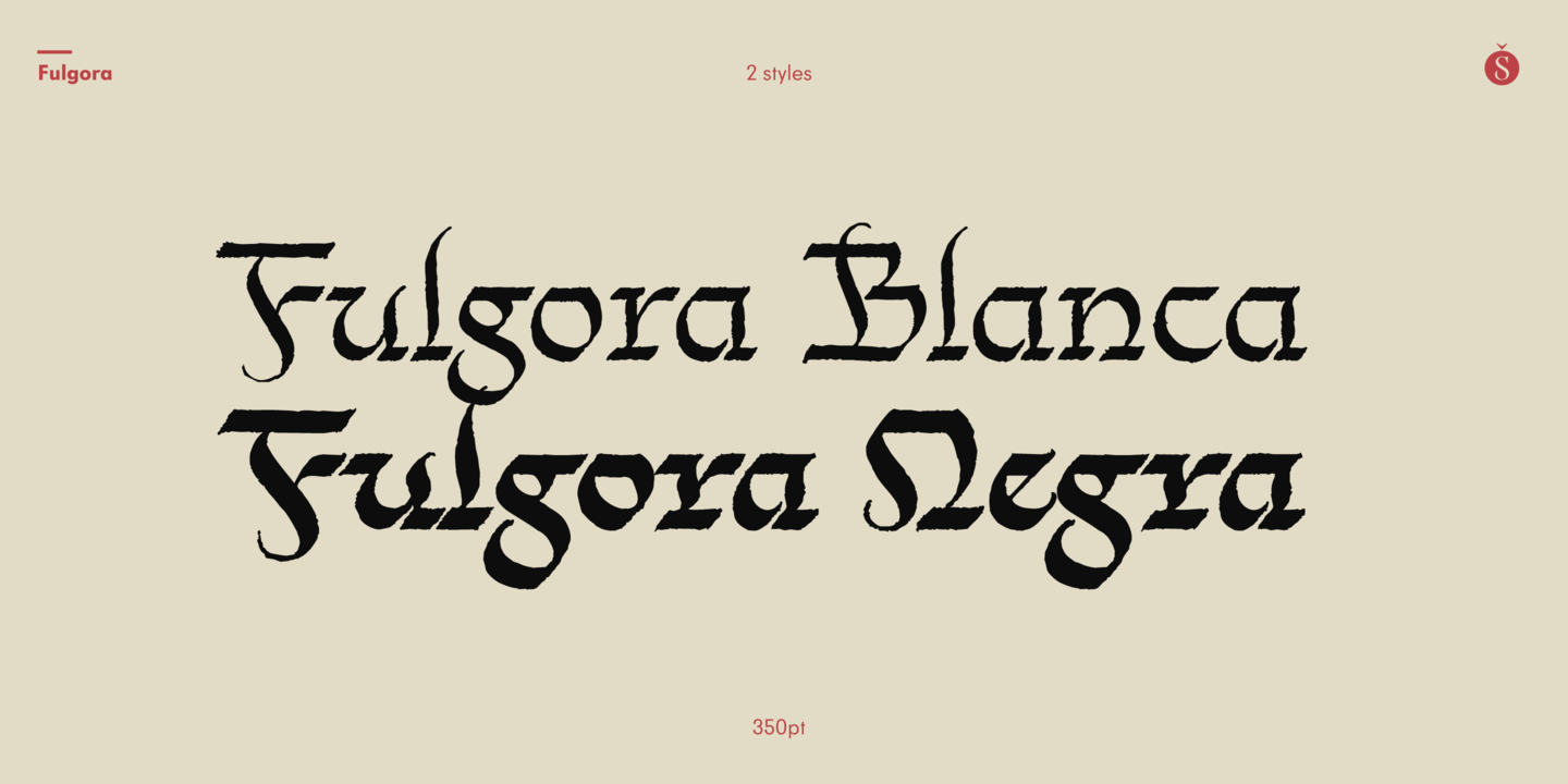Example font Fulgora #4