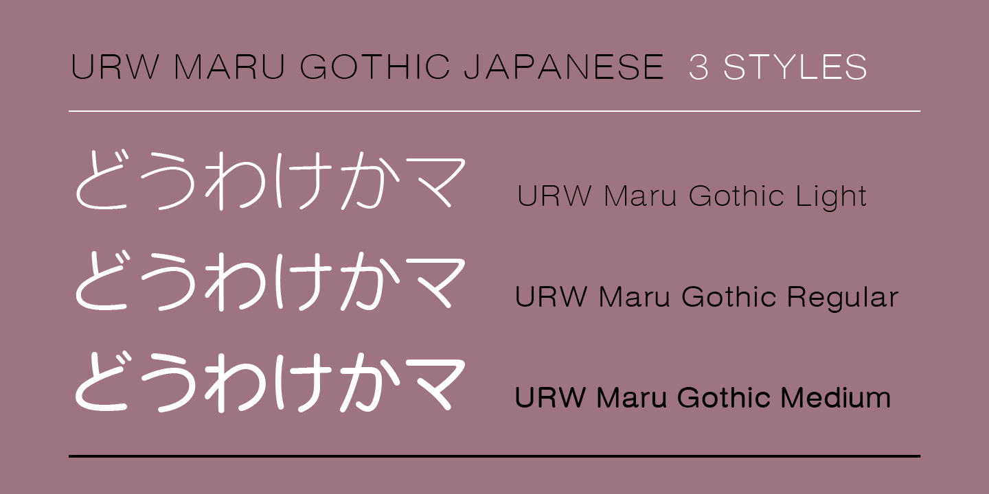 Example font Iwata Maru Gothic W55 #3