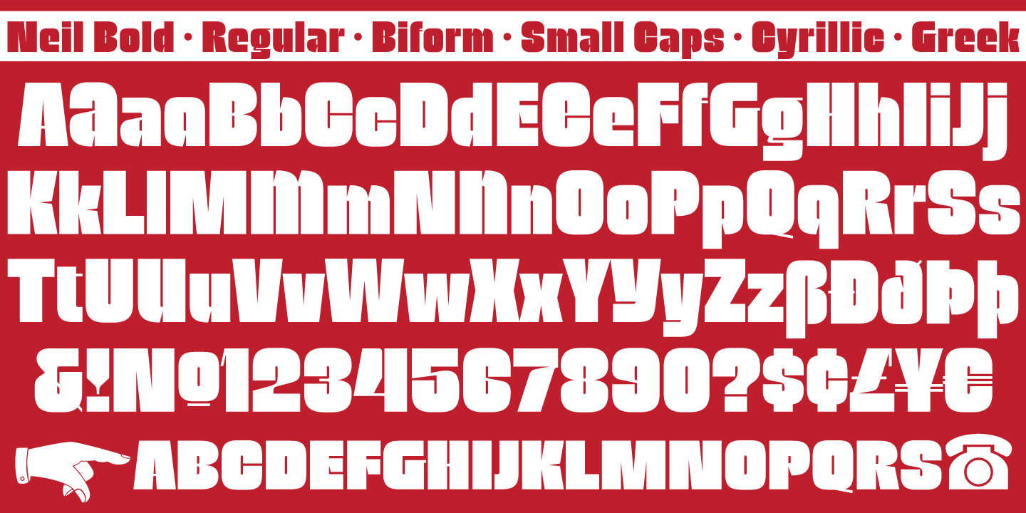 Example font Neil Bold #3