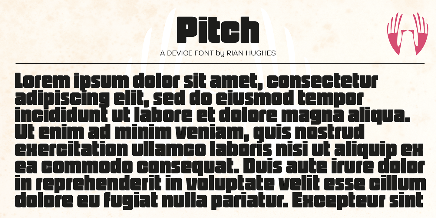 Example font Pitch #3
