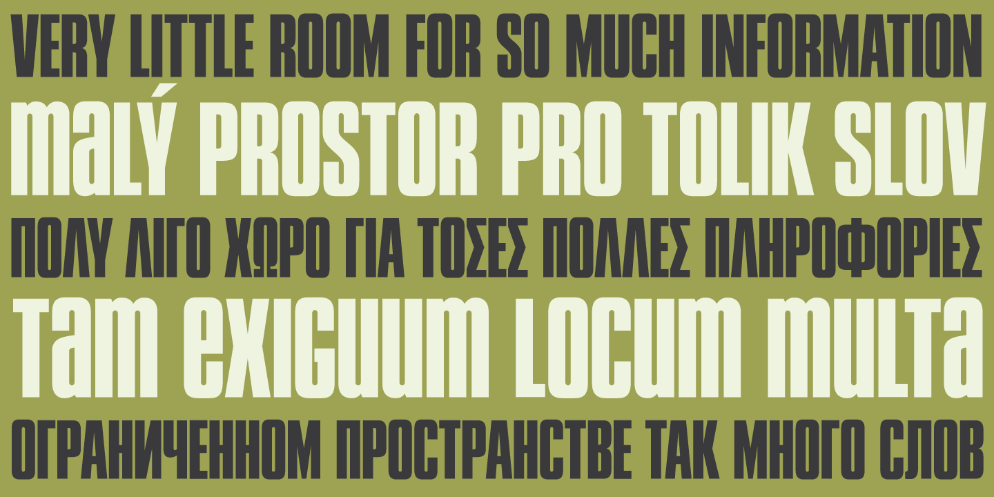 Example font Press Gothic #4