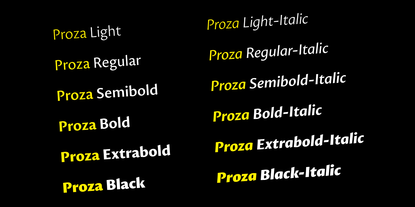 Example font Proza #2