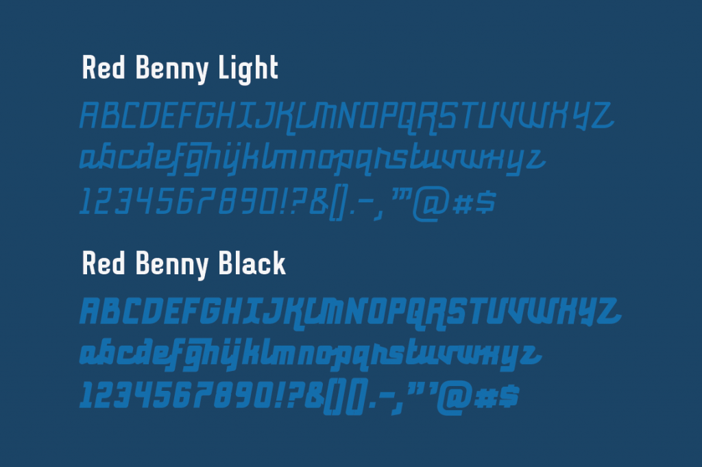 Example font Red Benny #3