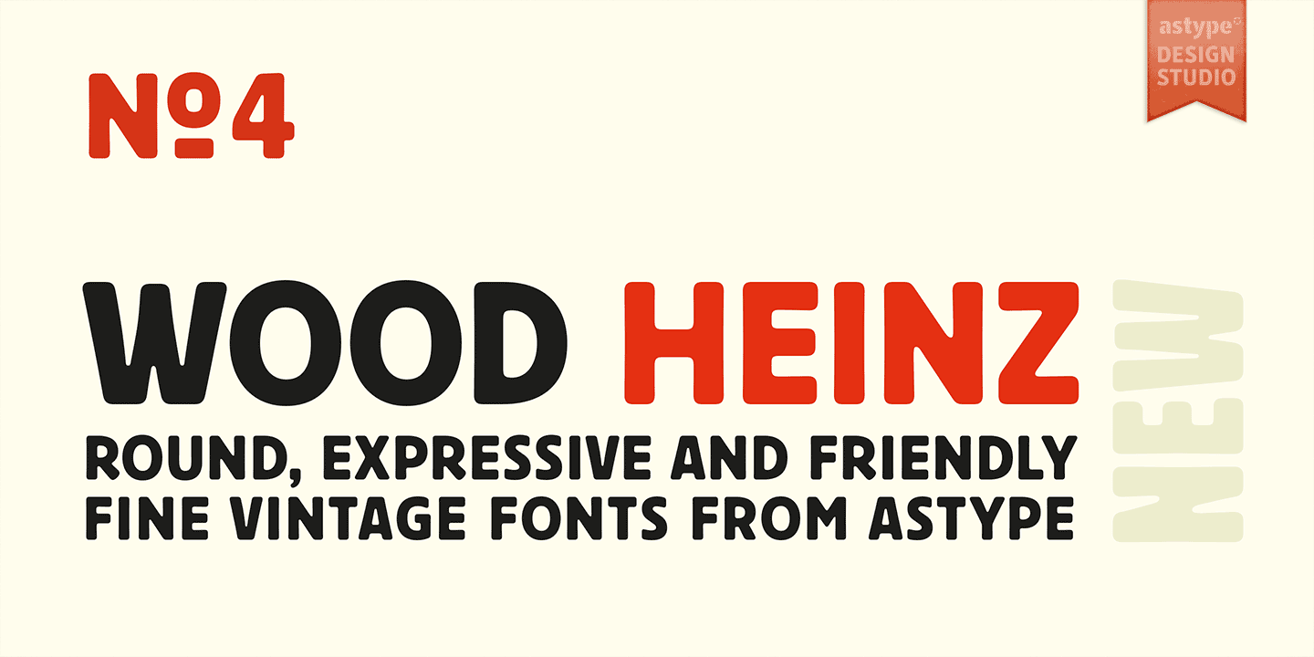 Example font Wood Heinz No.4 #4