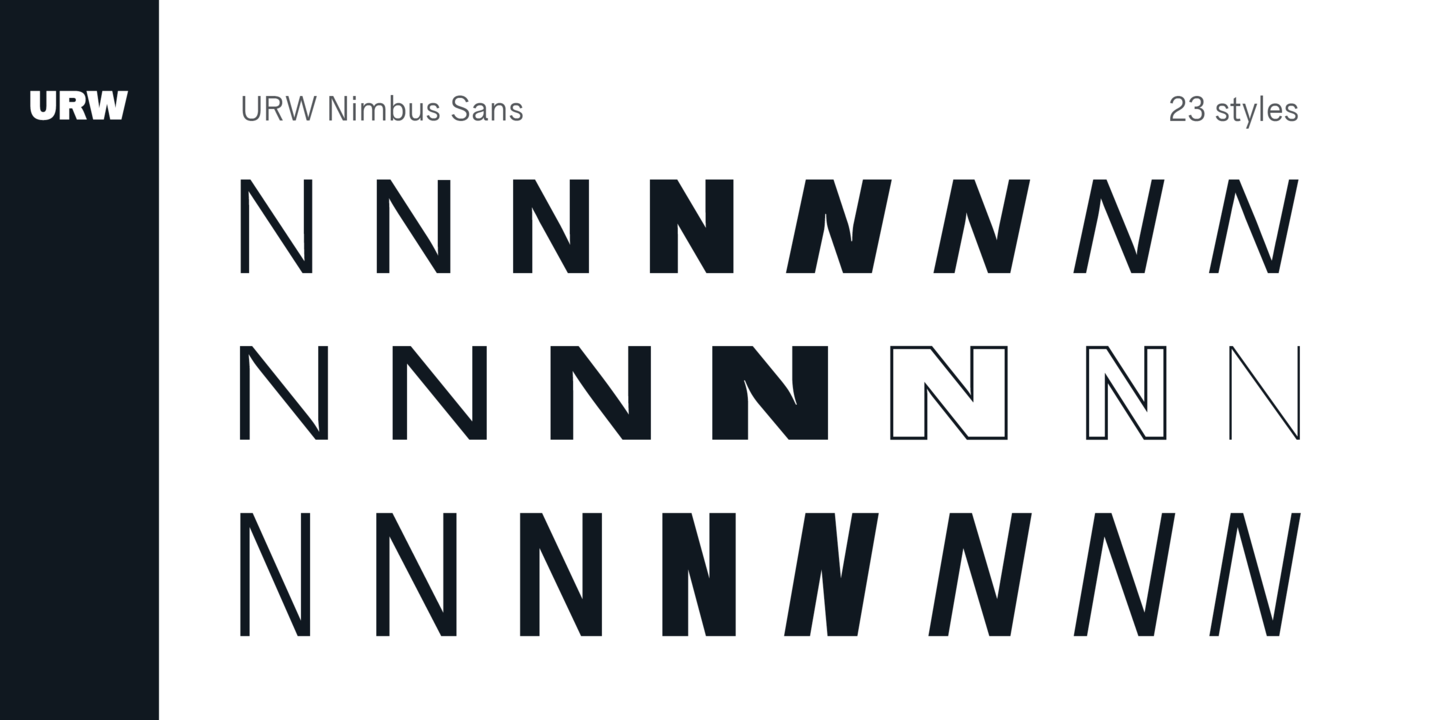 Example font Nimbus Sans CHS #3