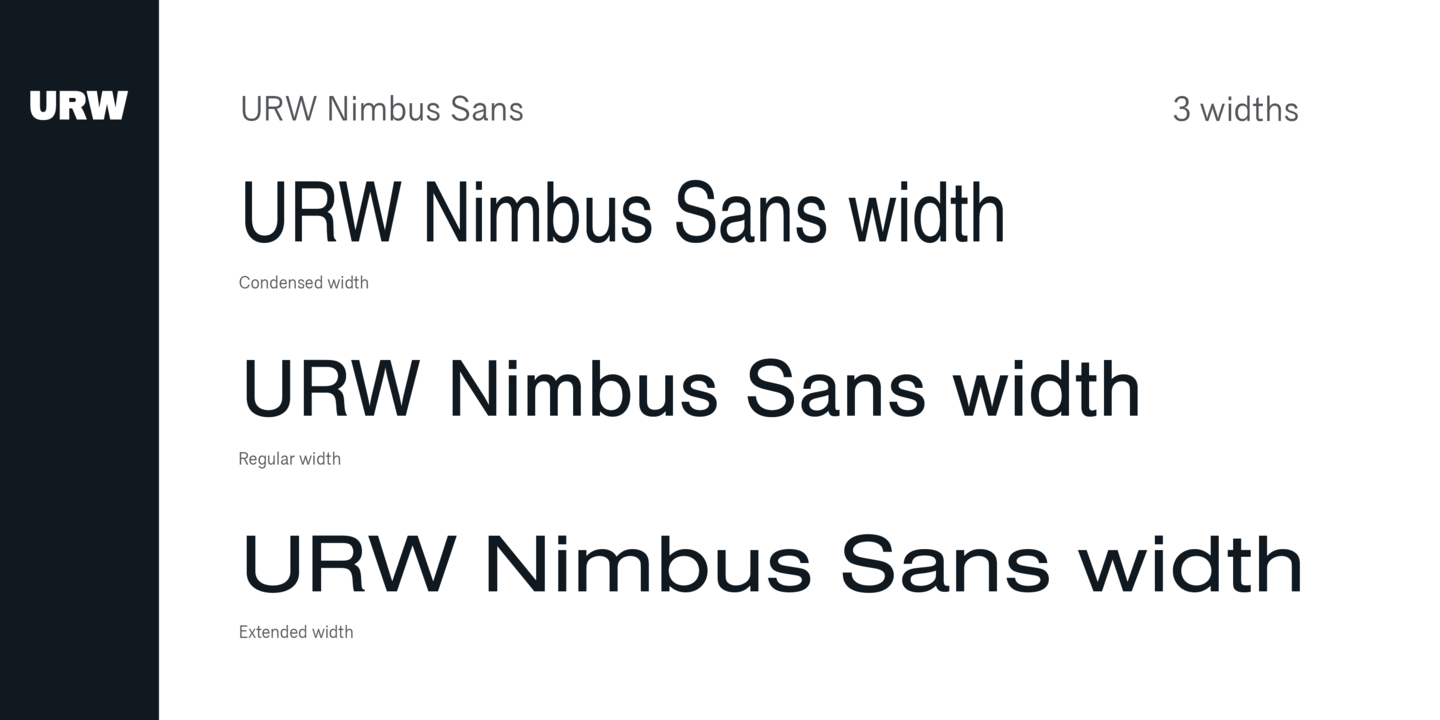 Example font Nimbus Sans CHS #4