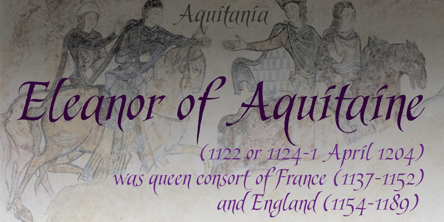 Example font Aquitania Script #2