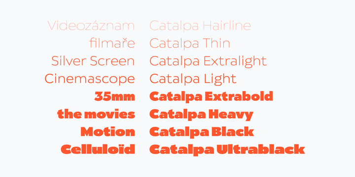 Example font Catalpa #4