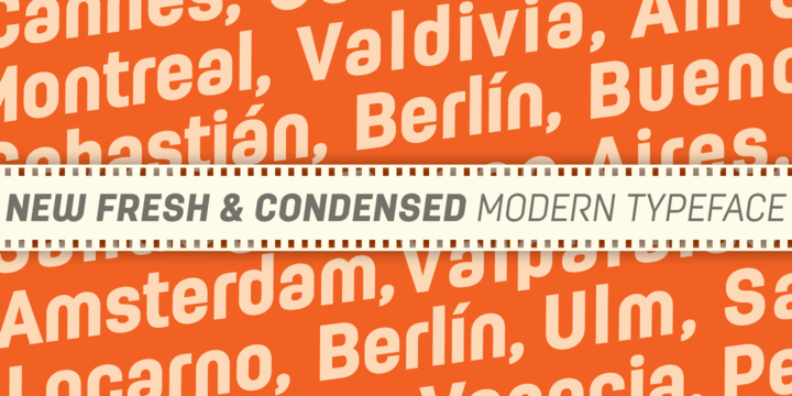 Example font Moderna Condensed #4