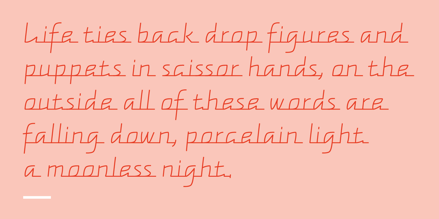 Example font Connectica #2