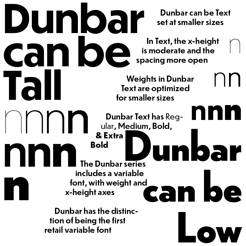 Example font Dunbar #4
