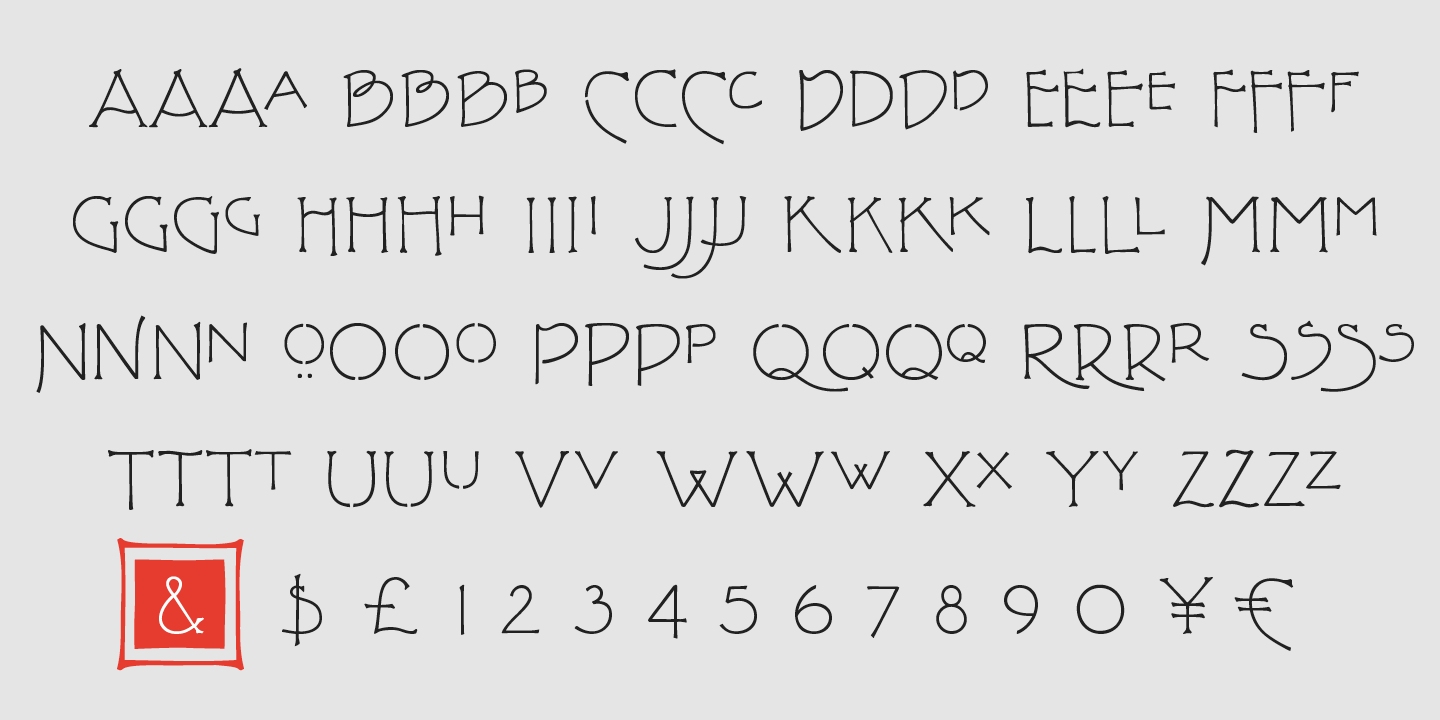 Example font P22 FLW Terracotta #2