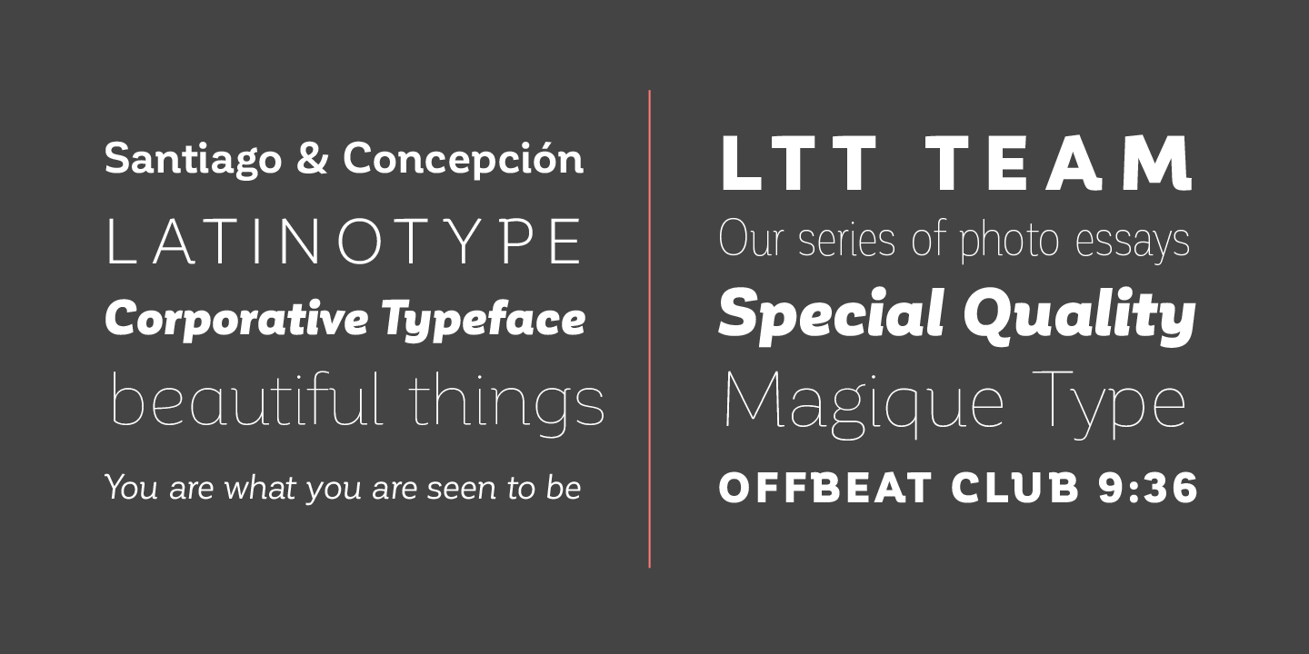 Example font Corporative Sans Alt #4