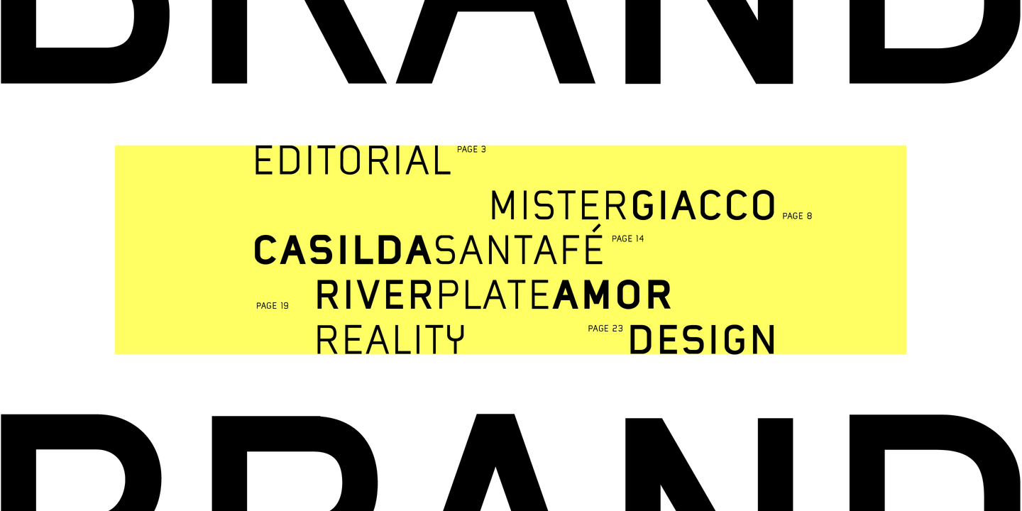 Example font Mister Giacco Pro #3