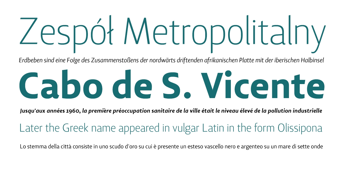 Example font Lisboa Sans #4