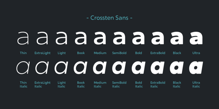 Example font Crossten #4