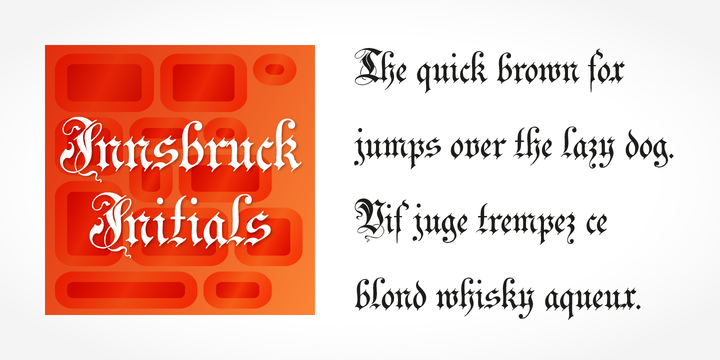 Example font Innsbruck Initials #3