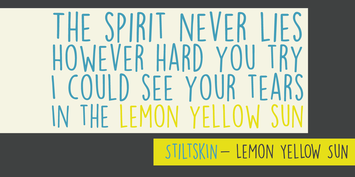 Example font Lemon Yellow Sun #2