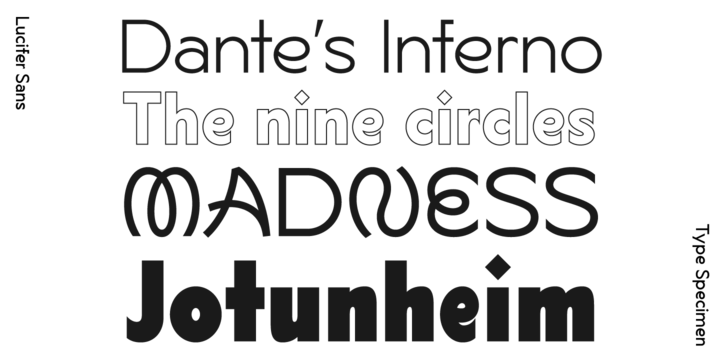Example font Lucifer Sans Expanded #2