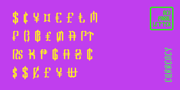 Example font Neo Paralletter #2