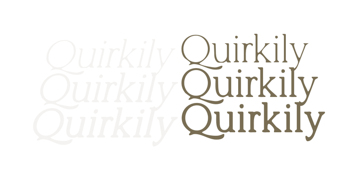 Example font Quirkily #4