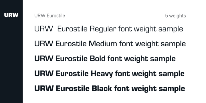 Example font Eurostile #3
