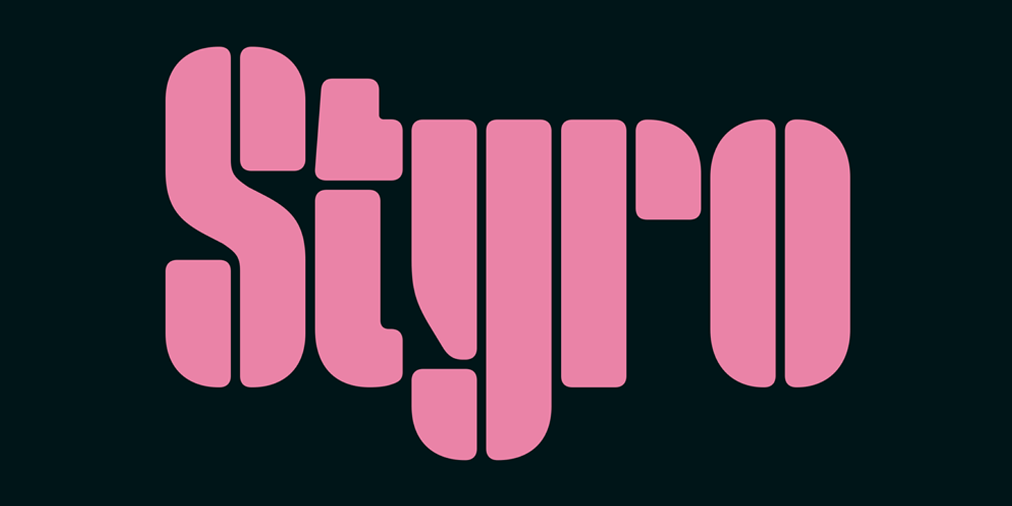 Example font Styro #2