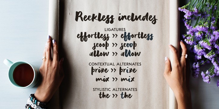 Example font Reckless #3