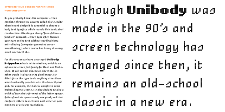 Example font Unibody Pro #4