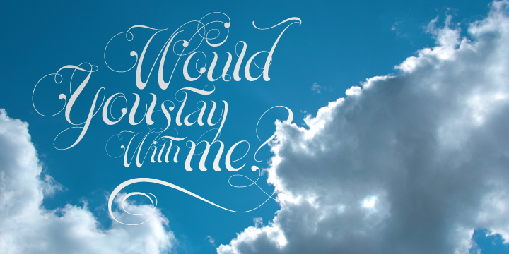 Example font Parfait Script #3