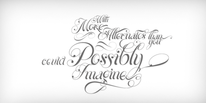 Example font Parfait Script #4