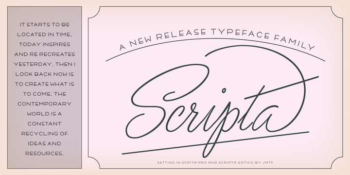 Example font Scripta Pro #5
