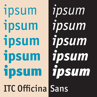 Example font Officina Sans #4