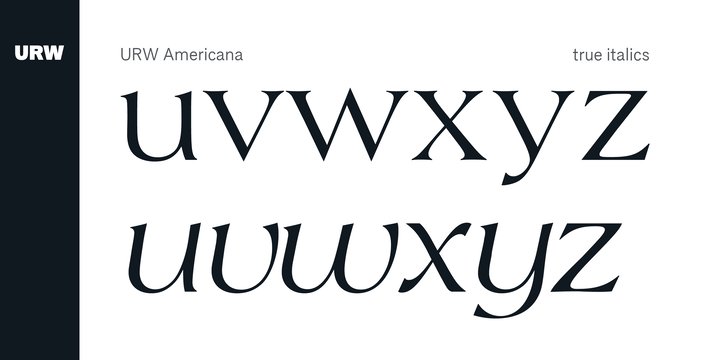 Example font Americana #2