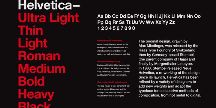 Example font Helvetica LT #3