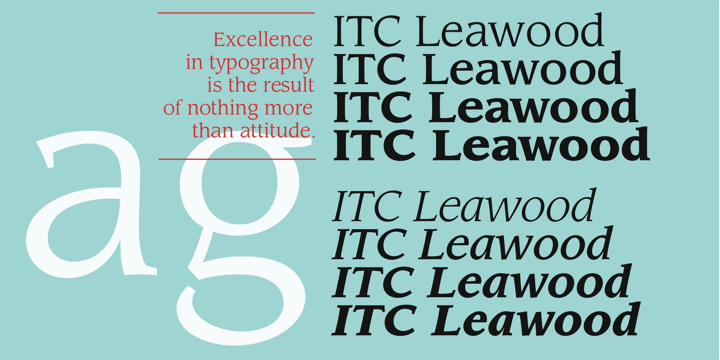 Example font ITC Leawood #2