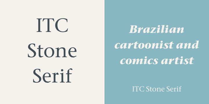Example font ITC Stone Serif #3