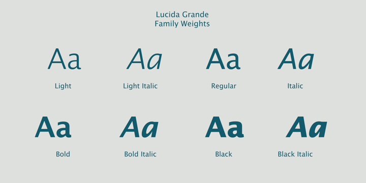 Example font Lucida Grande #3
