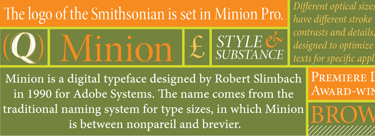 Example font Minion #2