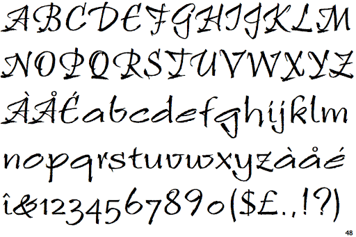 Example font Ruling Script #2