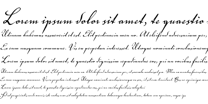 Example font Voluta Script Pro #2