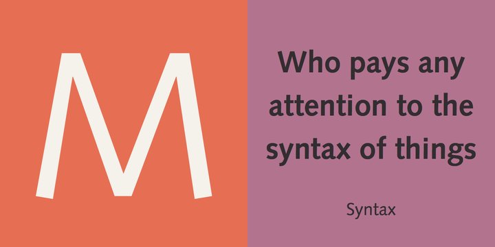 Example font Syntax #3