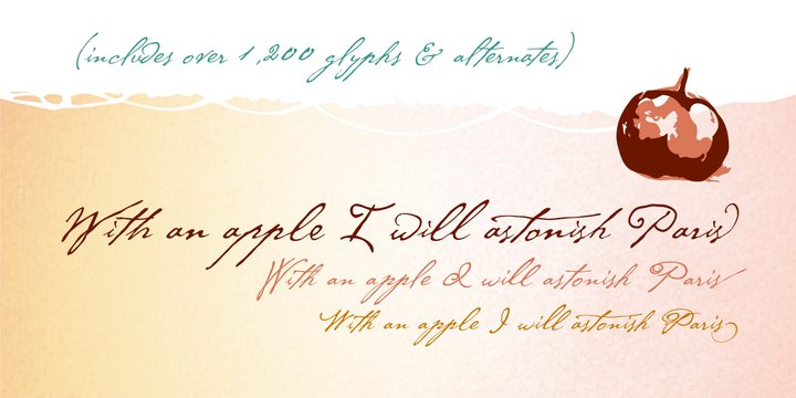 Example font P22 Cezanne #3