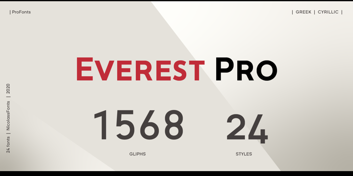 Example font Everest Pro #3