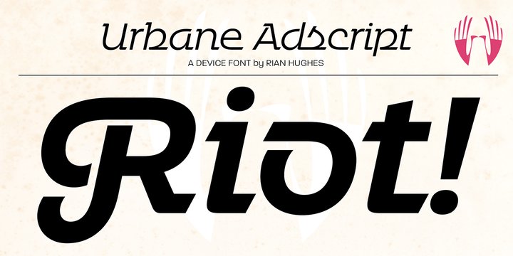 Example font Urbane Adscript #2