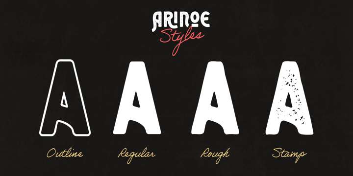 Example font Arinoe #2