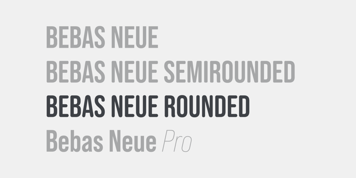 Example font Bebas Neue Rounded #3