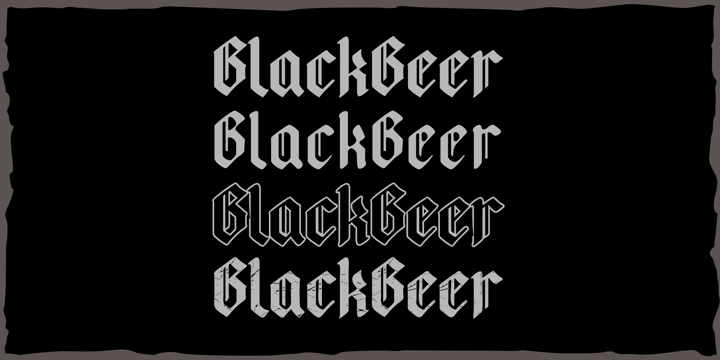 Example font Black Beer #4