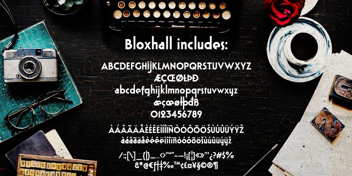 Example font Bloxhall #3